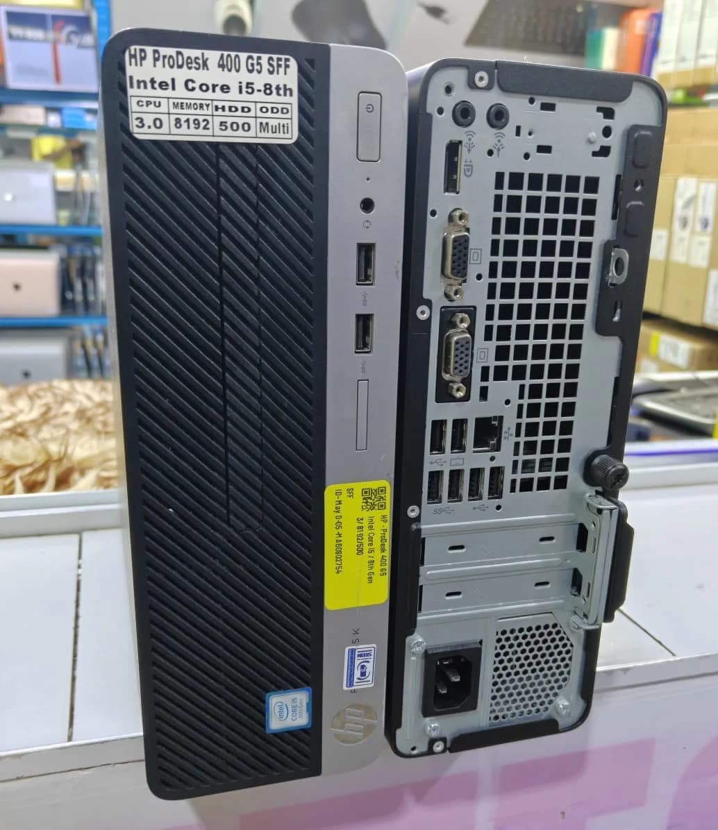 Hp ProDesk 400 G5 SFF Desktop Coi5 8th generation 8gb ram 500gb hdd at 18,500 now available at 18,500