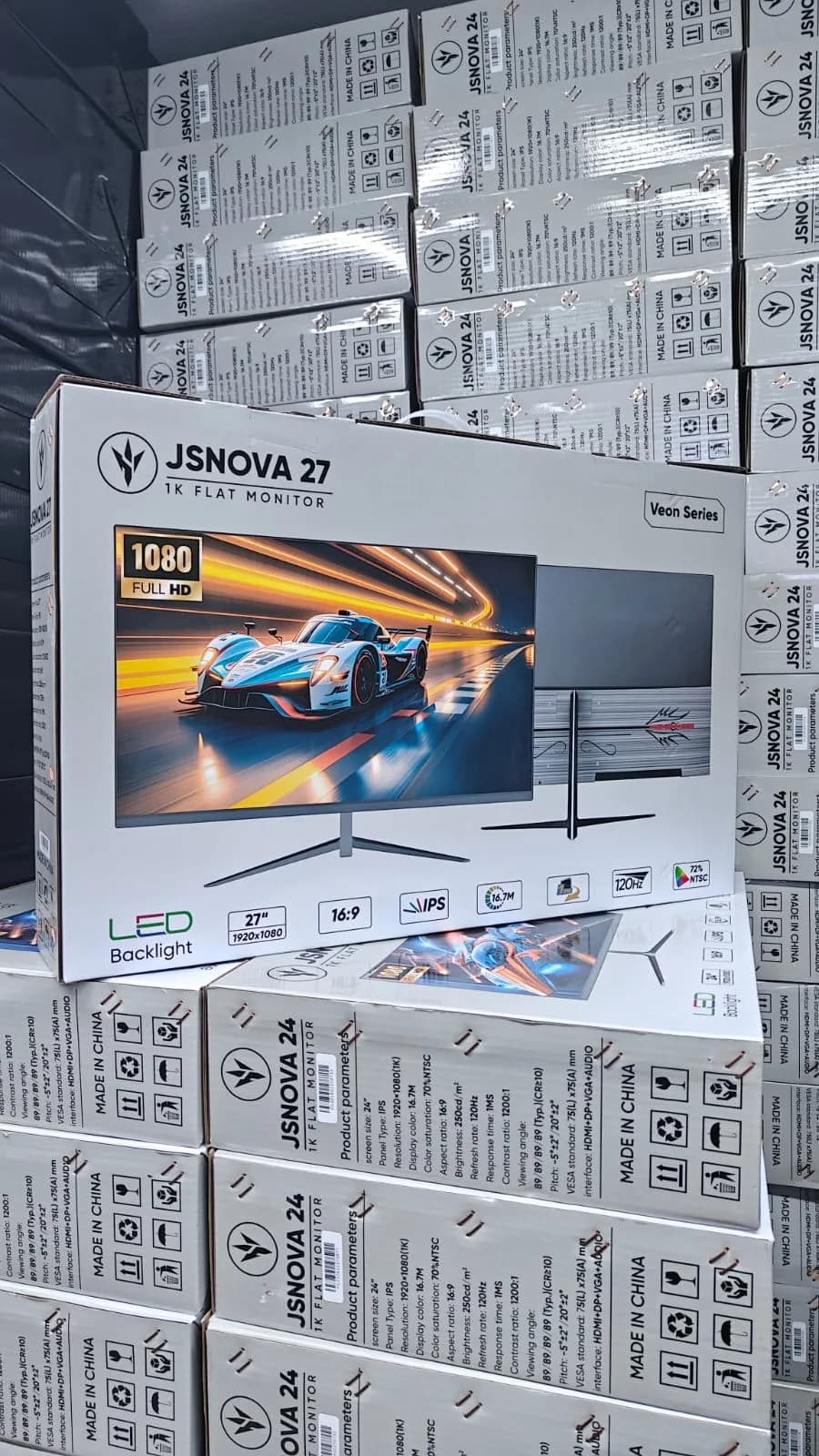 Jsnova 27 inch edge to edge monitor Full hd 1k display