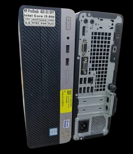 Hp ProDesk 400 G5 SFF Desktop Coi5 8th generation 8gb ram 500gb hdd at 18,500 now available at 18,500